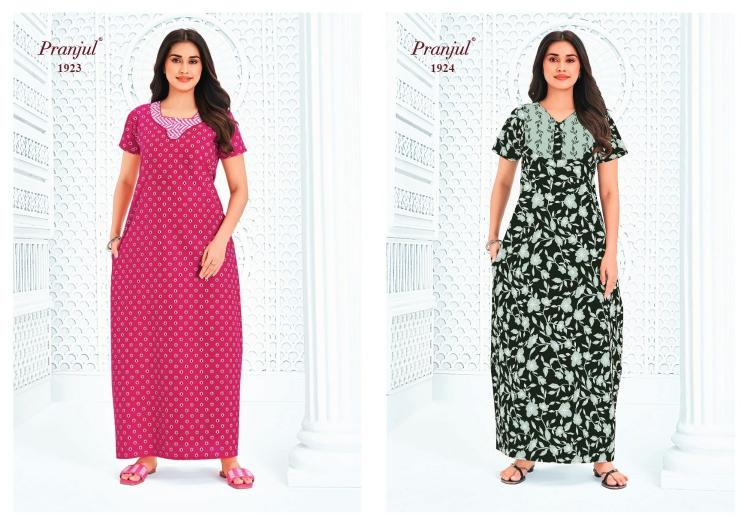 Pranjul pragati vol-19 nighty gown wholesale in hyderabad